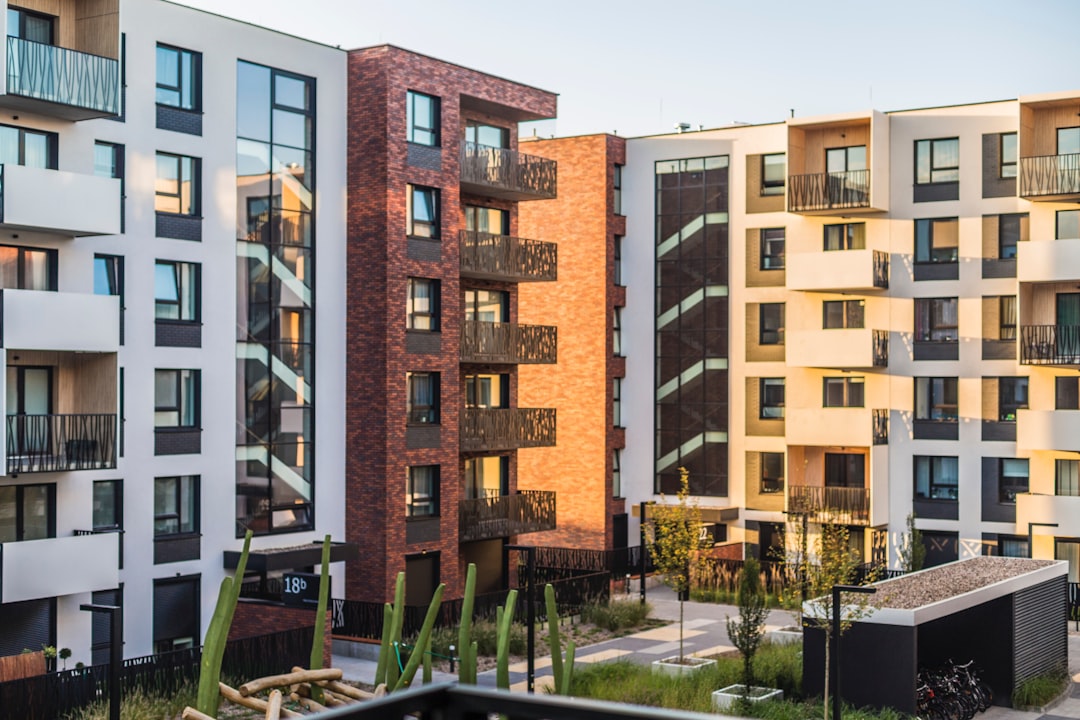 Urban multifamily apartment complex exterior representing multifamily property valuation and broker opinion of value