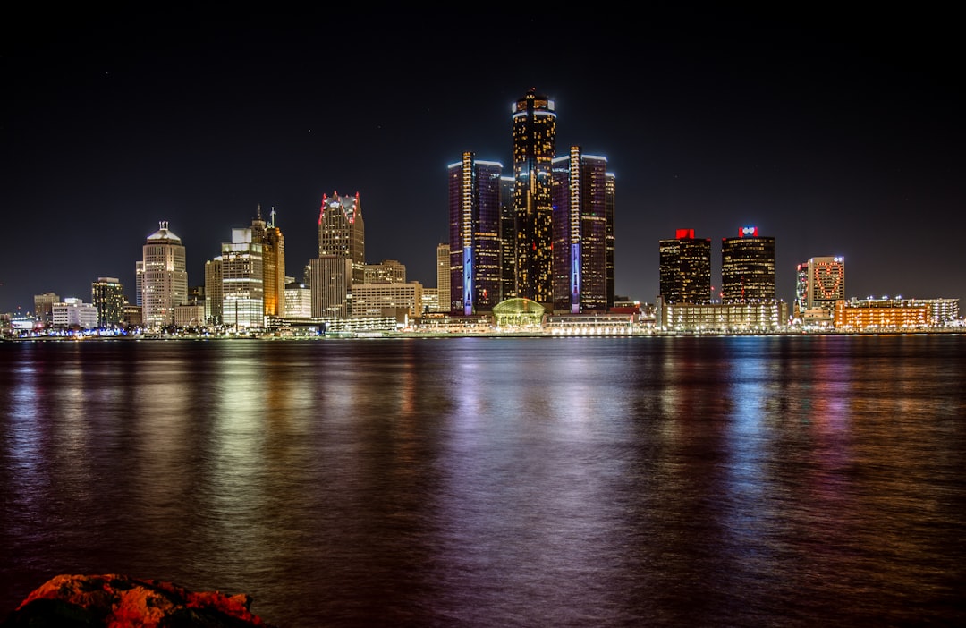Detroit Michigan skyline representing commercial real estate market and industrial property broker opinion of value