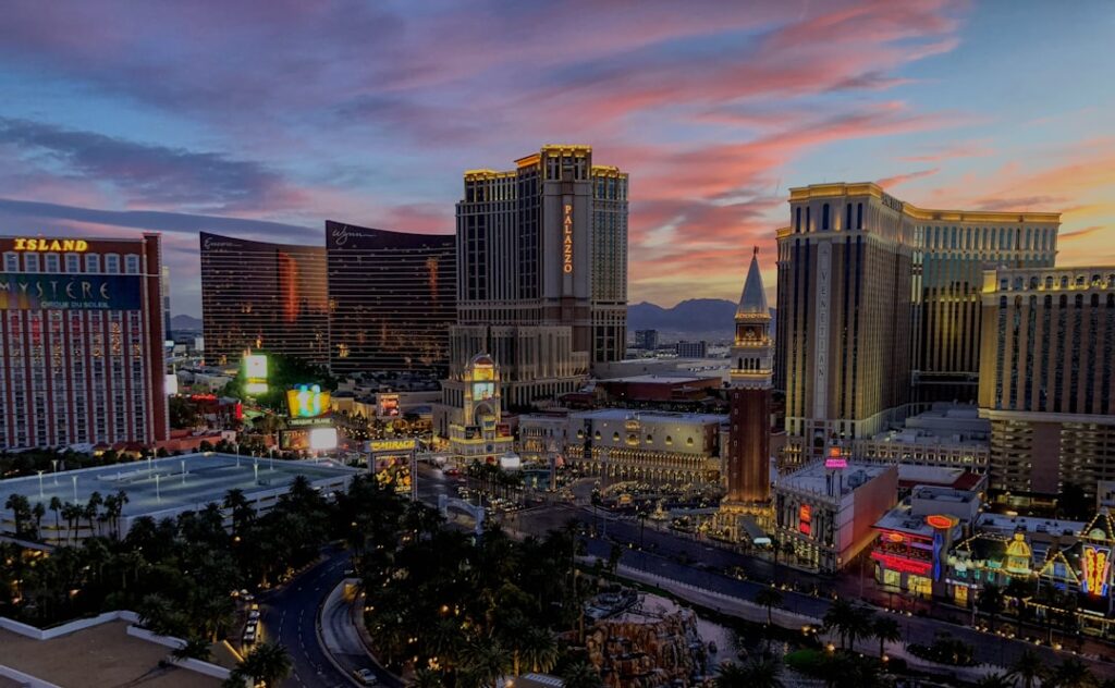 Las Vegas Nevada Strip skyline representing commercial real estate and industrial property broker opinion of value